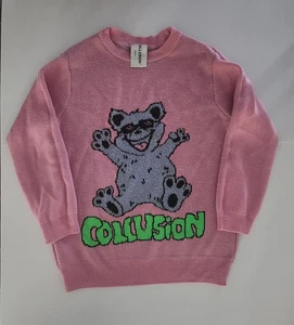 Pink Collusion Knitted Jersey Size XL or Oversized L Unisex - Picture 1 of 5