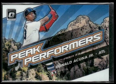 2019 Donruss Optic Ronald Acuna Jr. Peak Performers Atlanta Braves #PP-6 - Image 1 of 2
