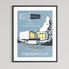 Limited Edition Retro Disneyland Art- Monsanto House of the Future Serigraph