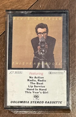 Elvis Costello - This Year's Model Cassette Tape RARE 1978 Columbia Top Sticker - Image 1 of 4