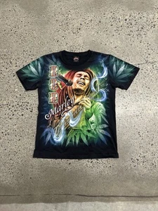 Vintage Rock@Tees Bob Marley Weed AOP Men’s Medium - Picture 1 of 5