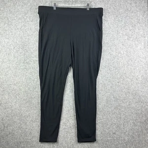 Torrid Leggings Pants Womens 3X Black Full Length Fleece Lined Pockets Stretch - Picture 1 of 14