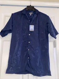 Van Heusen Camp Hemd, blau, feuchtigkeitsableitend cool, Small - Bild 1 von 5
