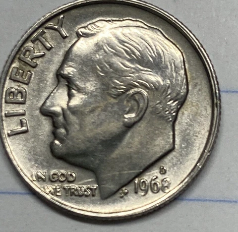 1968 D Roosevelt Dime Error Coin Cover