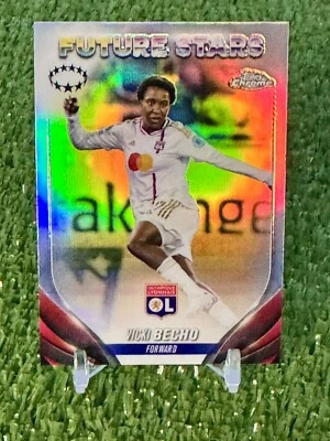 Vicki Becho 2023-24 Topps Chrome UEFA Women's Refractor Olympique Lyonnais #82 - Image 1 of 2