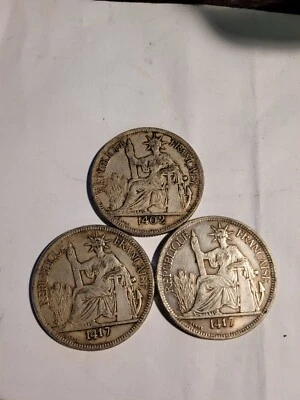 coins from reppublique francaise. dated 1804 1890. - Image 1 of 3