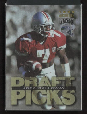 1995 Playoff Absolute #187 Joey Galloway Seattle Seahawks Rookie - Image 1 of 2