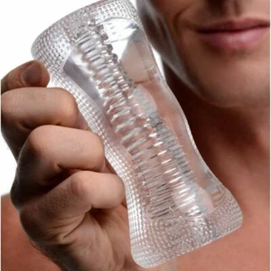 Silicone Jelly Male Masturbator Sleeve Stroker Pocket Pussy Stroker Sex Toy Men - Picture 1 of 12