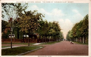 WALKERVILLE ONTARIO CANADA WHISKEY POSTCARD  The Home of "Canadian Club" Whiskey - Picture 1 of 2