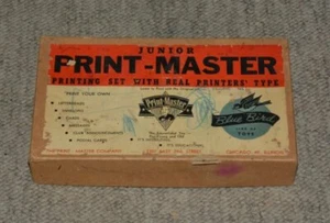 Vintage 1943 Junior Print Master Printer's type Educational line-o-type toy - Picture 1 of 5