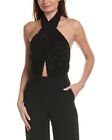 Michael Kors Collection Crystal Hand Embroidered Halter Bodysuit Women's