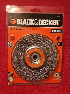 Black & Decker # 70-612 5" Coarse Wire Wheel 1/2" Arbor NEW - Picture 1 of 9