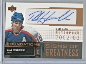 Dale Hawerchuk 2002/03 Upper Deck Foundations Autograph - Picture 1 of 1
