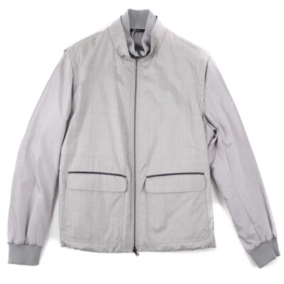 Chaqueta de lana y seda imperfecta $4150 BRIONI 2 en 1 con mangas desmontables US XXL Foto 1 de 4