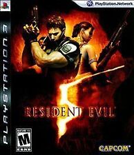 Resident Evil 5 (Sony PlayStation 3, 2009) avec manuel