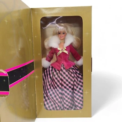 Muñeca Barbie Winter Rhapsody 1996 cabello rubio Avon edición especial #16353 Foto 1 de 4