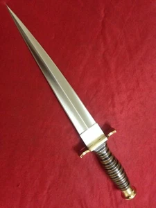 RaB Custom Handmade 1/4" Thick Arkansas Toothpick Dagger Knife In D2 Steel - Picture 1 of 7