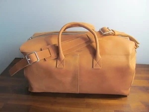 Shinola USA, Detroit Utility Chestnut Saddle Leather Weekend Carry On Duffle NWT - Picture 1 of 13