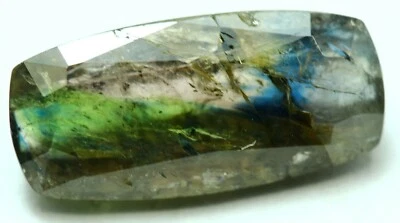 4.45 ct RAREST MULTICOLOR NATURAL AXINITE W/FULL OF BLUE & GREEN CUT GEMSTONE@pa - Image 1 of 4