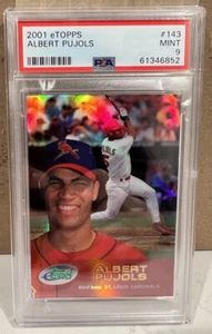 2001 eTOPPS Albert Pujols Rookie Card RC #143 PSA 9 rare card - Picture 1 of 10