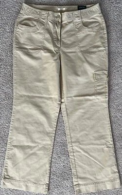 Pantalones elásticos ST JOHNS BAY beige bisque caquis para mujer 14 - NUEVOS CON ETIQUETAS Foto 1 de 3