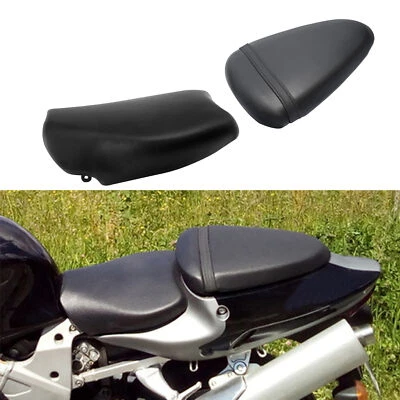 Ajuste dianteiro e traseiro para Suzuki TL1000R 1998-2003 assento de motorista e passageiro preto - Imagem 1 de 4