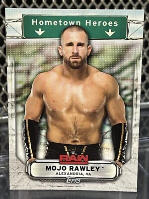 2019 WWE Topps RAW Mojo Rawley Wrestling Card #25 NXT Hype Bros Hometown Heroes - Image 1 of 4