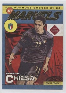 2021-22 Panini Donruss Road to Qatar Net Marvels Press Proof Federico Chiesa #10