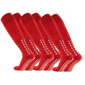 3 x Long Anti-slip Football Grip Socks For Men Women Rugby Sports Knee High - Picture 1 of 5