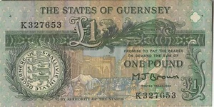 GUERNSY BANKNOTE 1 P52a 1991 ss - p/h - Bild 1 von 2