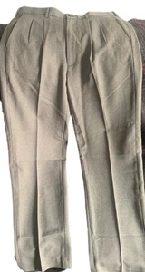 Pre Owned Men's Geoffrey Beene Casual Pants Sz 36X32 Herringbone Pattern - Picture 1 of 8