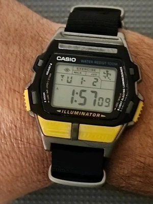 Men's Casio JC-30 Personal Trainer Fitness Watch! New Battery & Maratac Band! - image 1 of 4