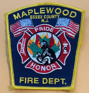 Parche del Departamento de Bomberos de Maplewood Nueva Jersey sin usar del condado de Essex - Imagen 1 de 2