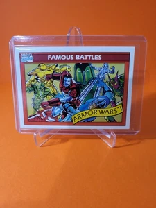 1990 Impel Marvel Universe #108 Armor Wars Famous Battles - Picture 1 of 3