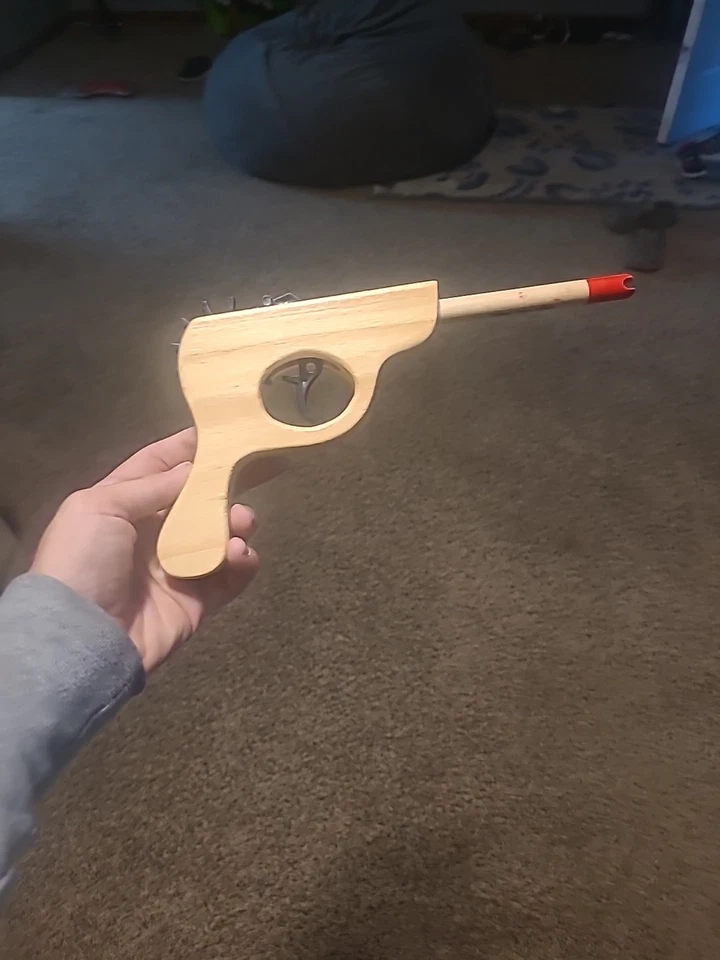 Diamond Visions Wooden Rubber Band Toy Gun - Image 1 of 1