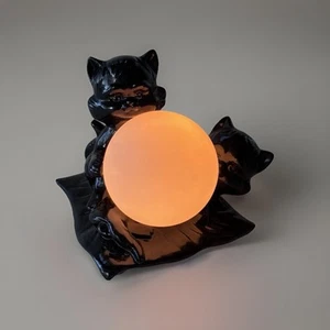 Lampe Céramique Petits Chat Vintage 1960 - Picture 1 of 10