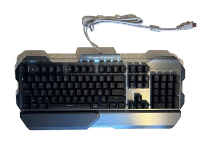 LESHP mech. RGB Gaming Tastatur wassergekühlt 105 Tasten QWERTY Kabel NEU 1A - Bild 1 von 4