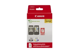 Canon PG-510/CL-511 Vorteilspack 2 Tintenpatronen (Schwarz + Farbe) Original +50 - Afbeelding 1 van 10