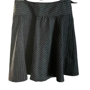 Bisou Bisou Denim Skirt Women Size 12 Midi Jean Stretch Zip Striped Y2k - Picture 1 of 7