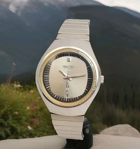 RARE VINTAGE SEIKO HELMET AUTOMATIC 6309-8079 JAPAN WATER RESISTANT MEN'S WATCH  - Picture 1 of 10