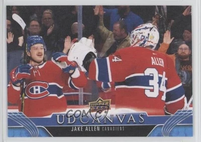 2023-24 Upper Deck Series 1 UD Canvas Jake Allen #C42 - Image 1 of 2