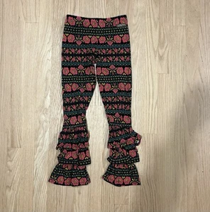 Matilda Jane Girls' Pants Size 8, Ruffled & Floral Patterned - Picture 1 of 4