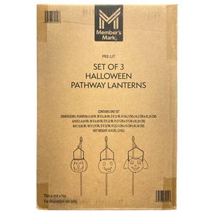 Member's Mark Solar LED Spooky Lawn Stakes, Set of 3 - Picture 1 of 3