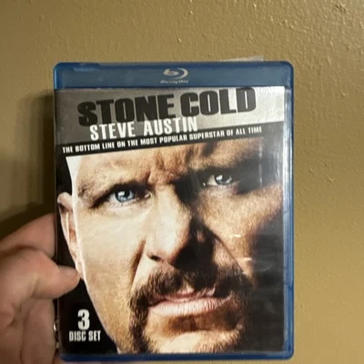 Stone Cold Steve Austin Blu-ray 3 Disc Set WWE Wrestling Biography Retrospective - Image 1 of 2