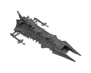 Chaos Gloomy-Schema Schlachtschiff | Battlefleet Colossus | Grimdark Future Warf - Bild 1 von 10