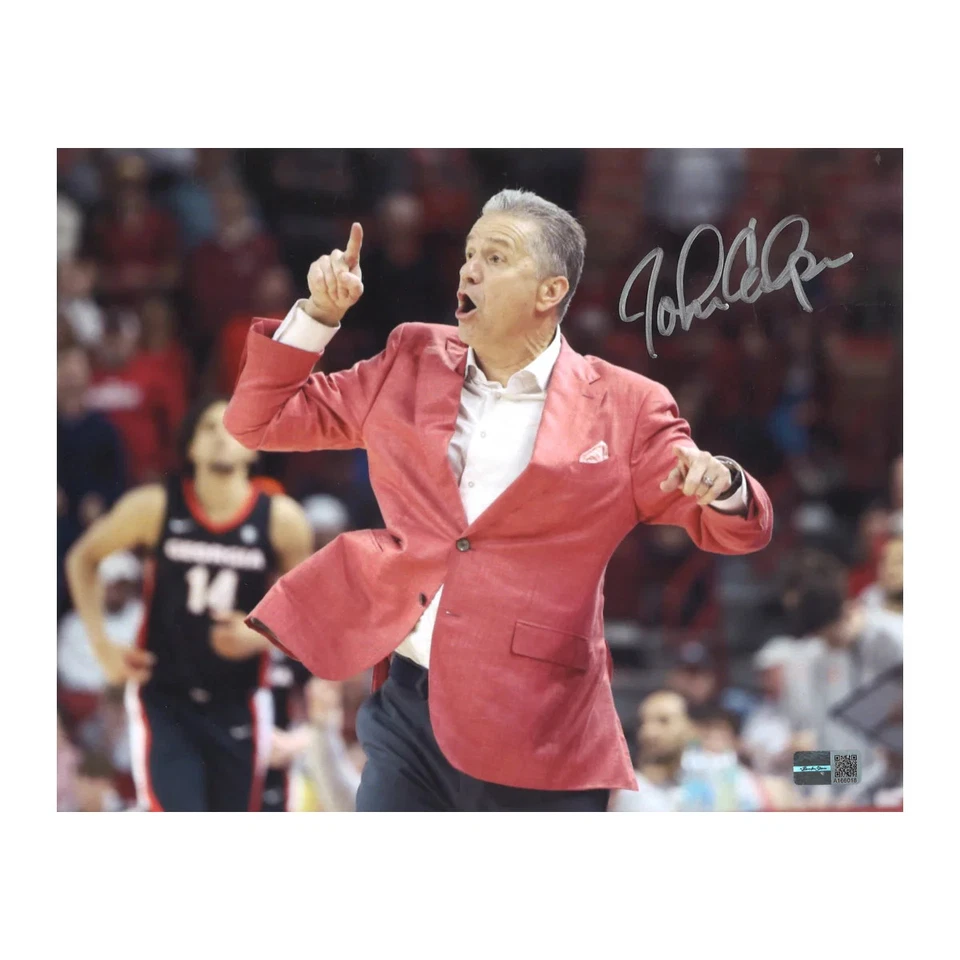 John Calipari Arkansas Razorbacks Autographed Signed 8x10 Photo Silver (CX Auth) - Image 1 of 1
