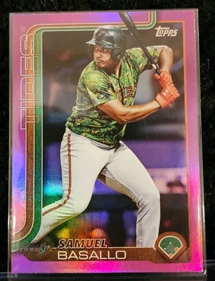 2025 Topps Pro Debut Samuel Basallo Fuchsia Foil #PD-170  /199 - Image 1 of 2
