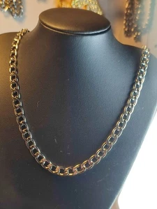 Herren Halskette Panzerkette Schwer 60 Cm lang Edelstahl in Silber elegant - Picture 1 of 4