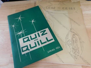 Quiz & Quill Otterbein College Literary Magazine Zines, 1950's Westerville Ohio - Picture 1 of 8