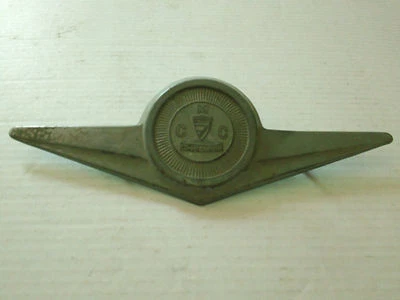 Vintage CMC Checker Metal Grille Emblem Ornament nameplate Script trim - Image 1 of 2